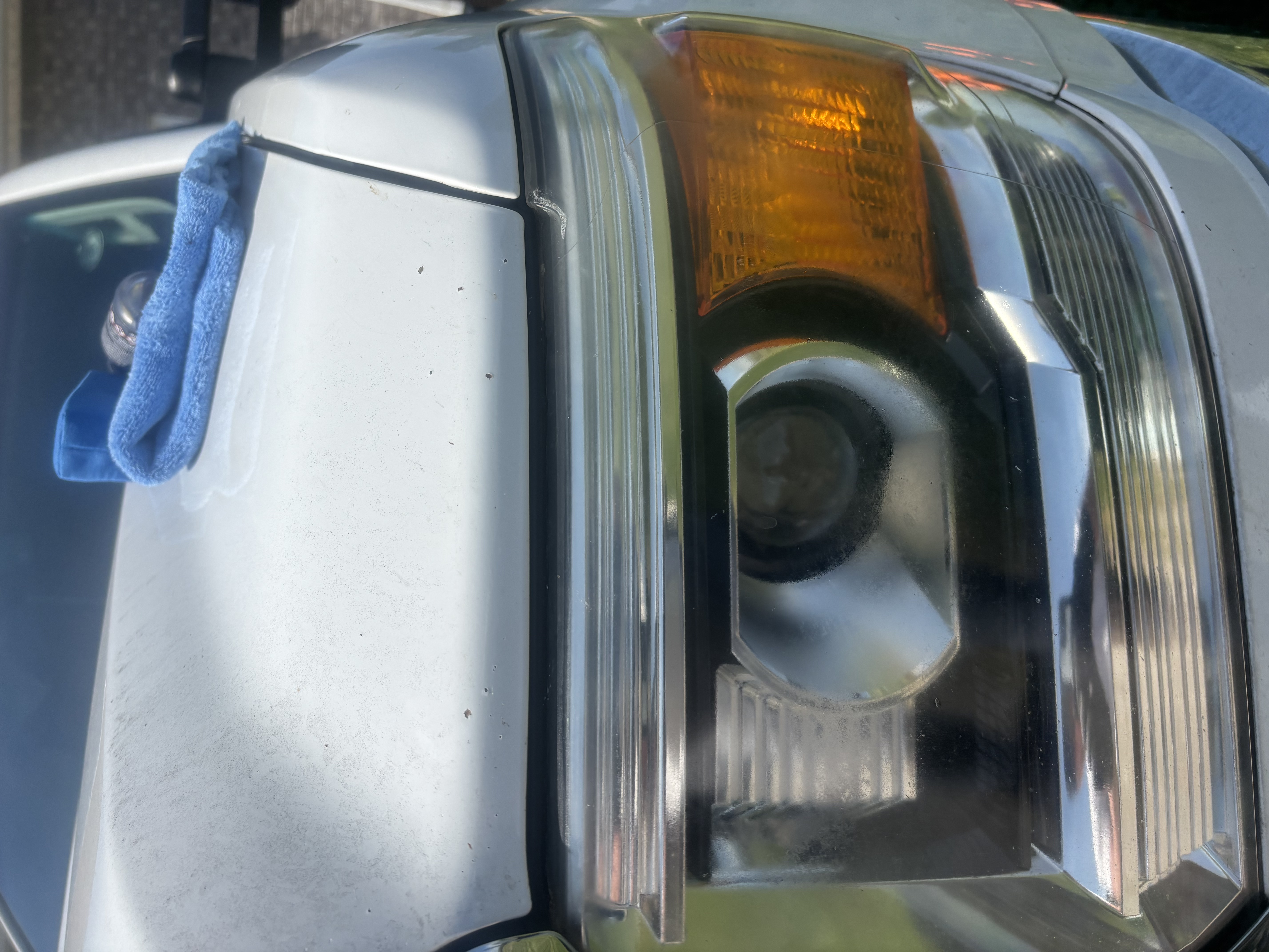 UV sealed restored headlight