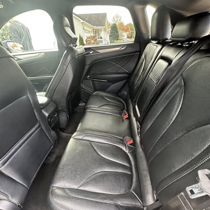 Rear seat vehicle interior