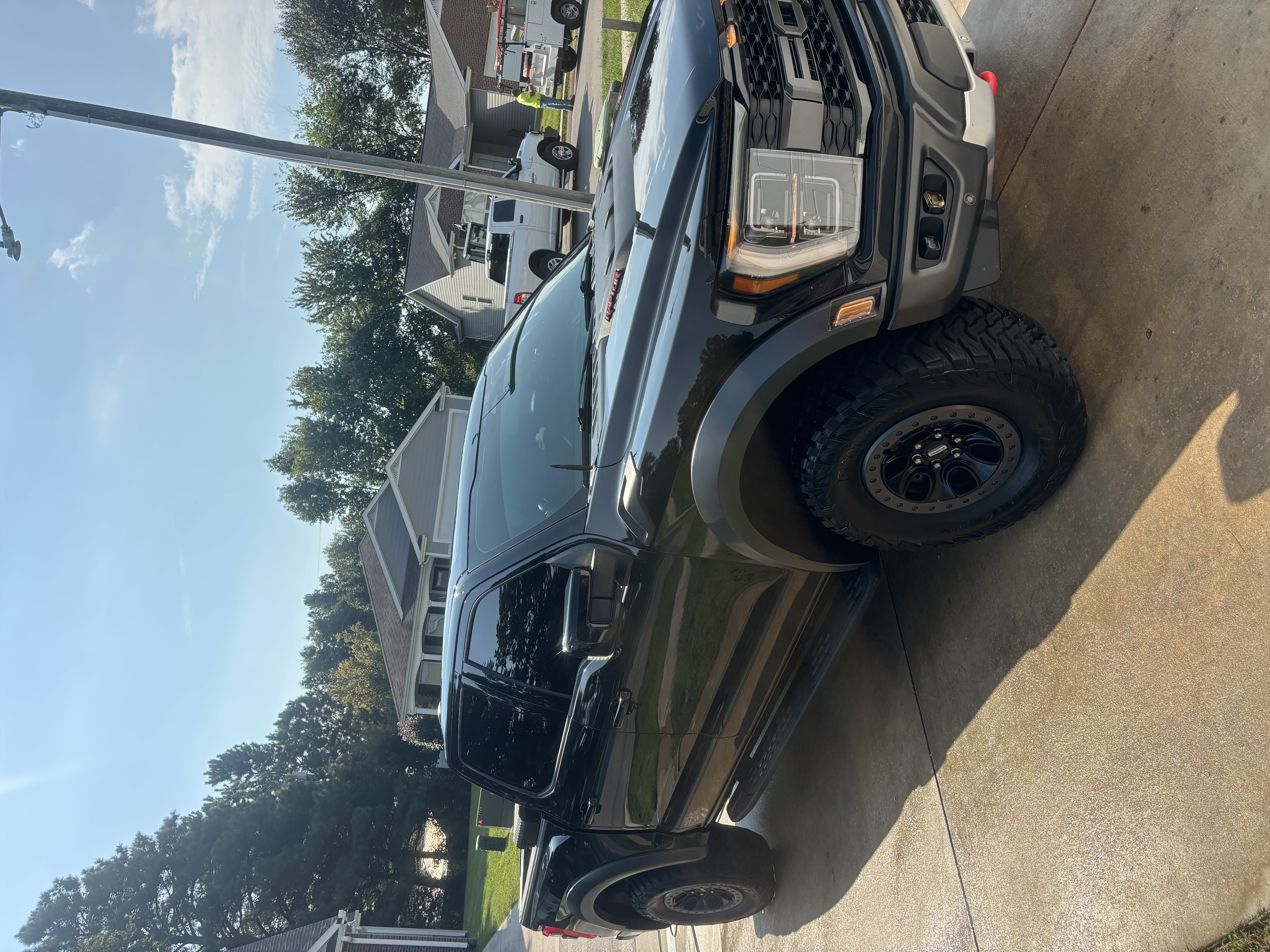 Black Ford F-150 Raptor detailed truck